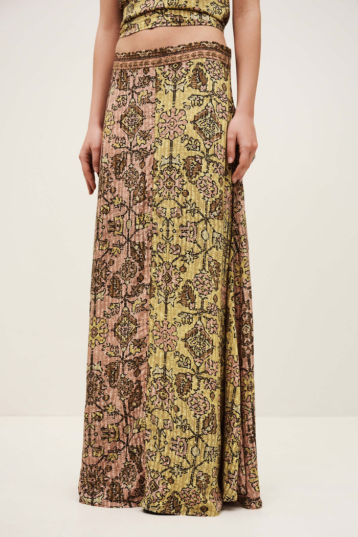 ba&sh Pario Skirt in Jaune
