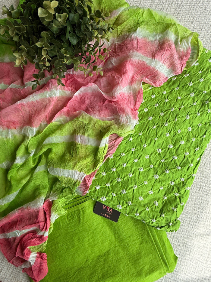 Bhandhej cotton salwar material