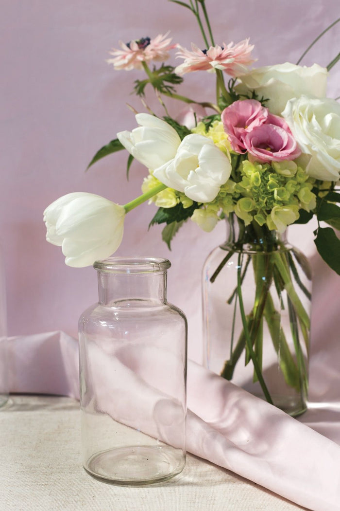 glass bottle vases