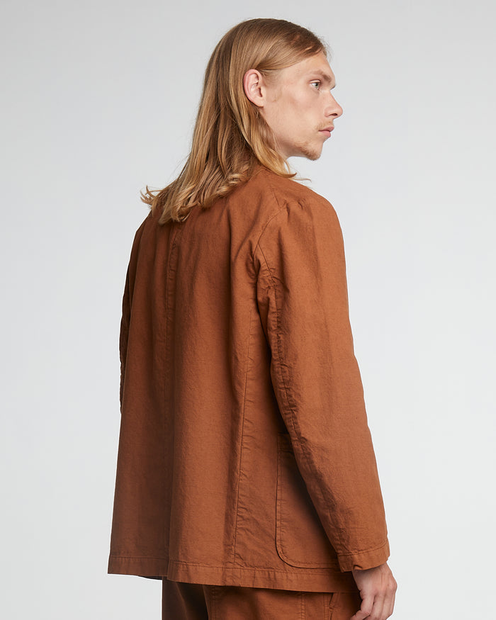 Blazer Cotton Linen Chipmunk