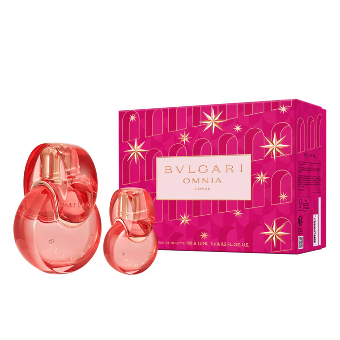 Bvlgari Omnia Coral Eau De Toilette 2Pcs Gift Set For Women