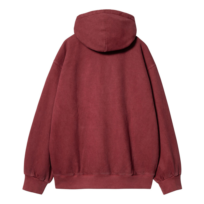 Carhartt WIP Vista Sweat Hoodie Scarlet Garment Dyed