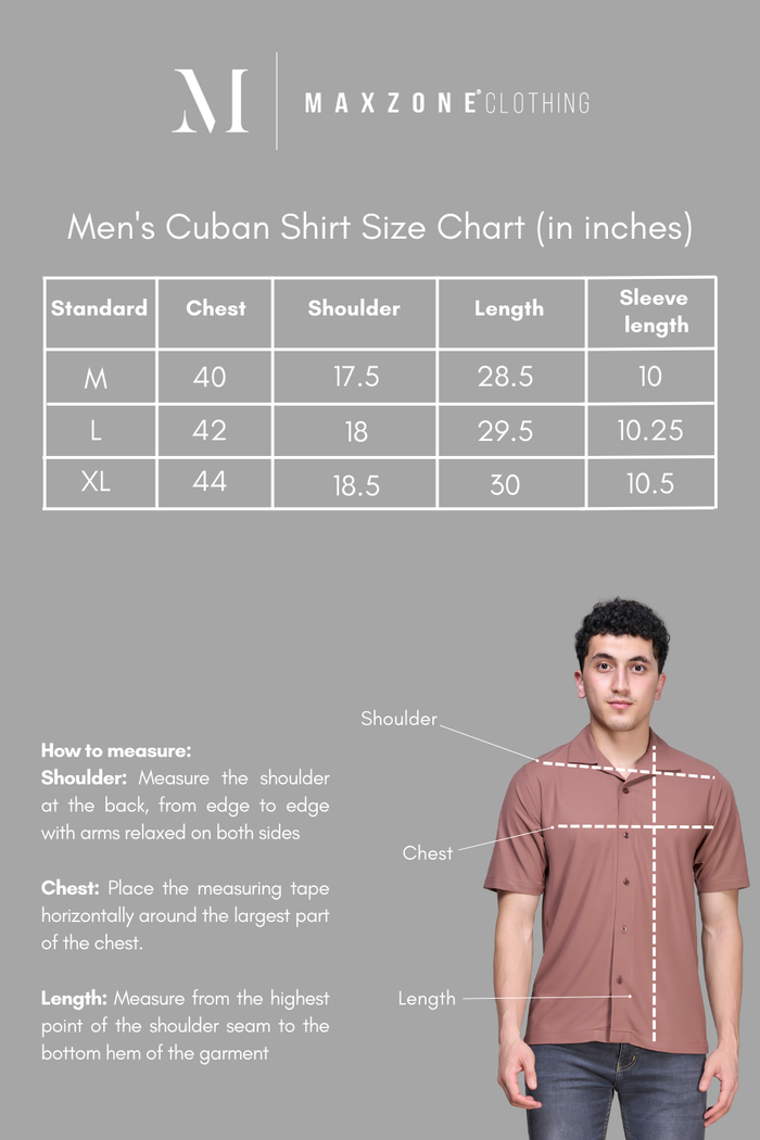 Sage Green Cuban Shirt Maxzone Clothing