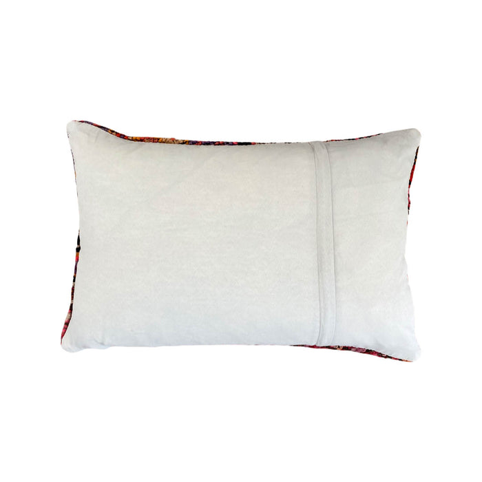 Handmade traditional Turkish oushak pillow cover made with vintage rugs 16x24 scandanavian eclectic boho decor