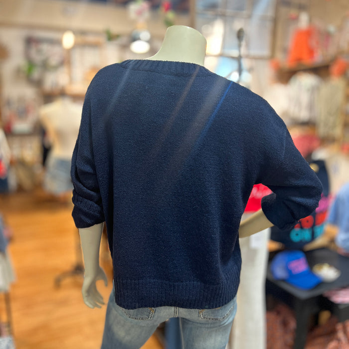 Navy Flag Sweater