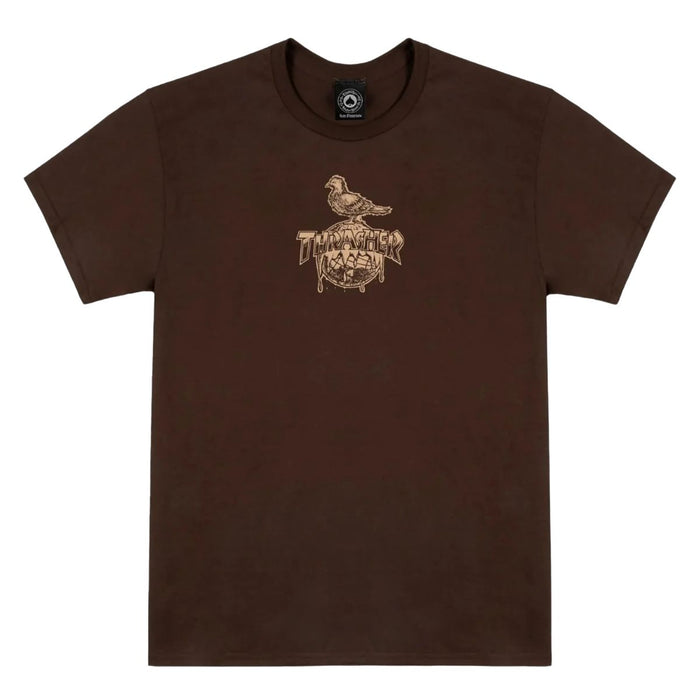 Thrasher x Anti Hero Cover The Earth T-Shirt Dark-Chocolate