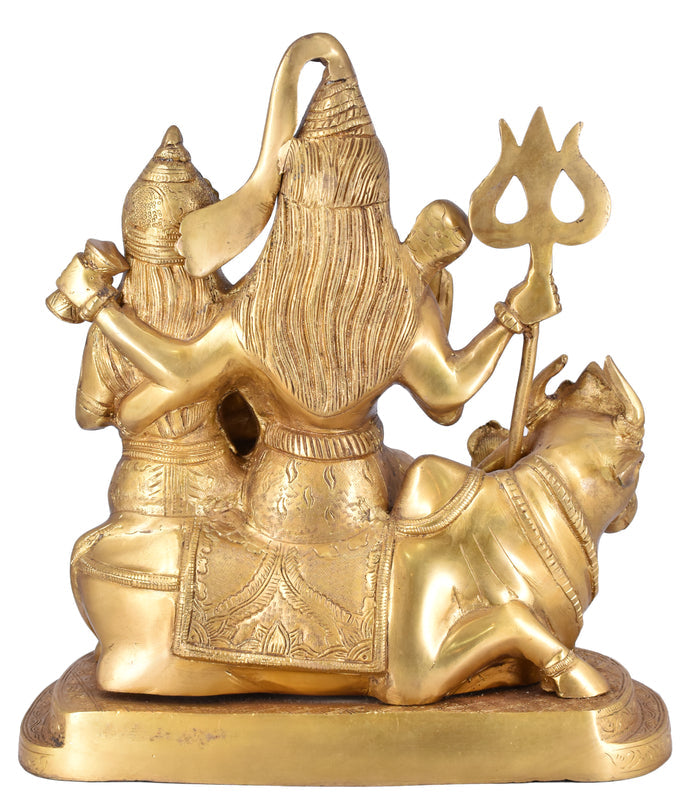 White Whale Brass Lord Shiva Family Statue Religious Shiv Parivar Ganesha Parvati Kartik Idol Figurine Home DecorMeditation Luck Gift Feng Shui