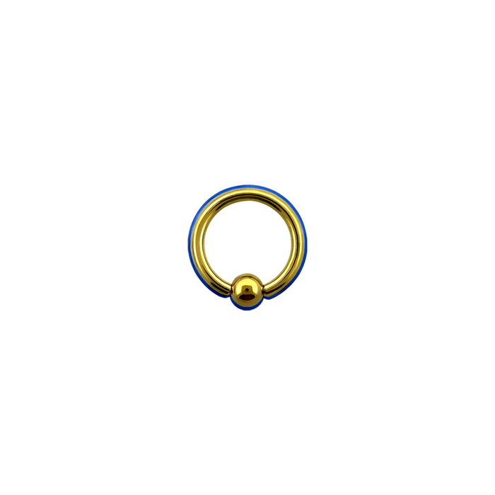 16g Surgical Steel BCR Gold 10mm / Surgical Steel / Gold Ball Closure Ring