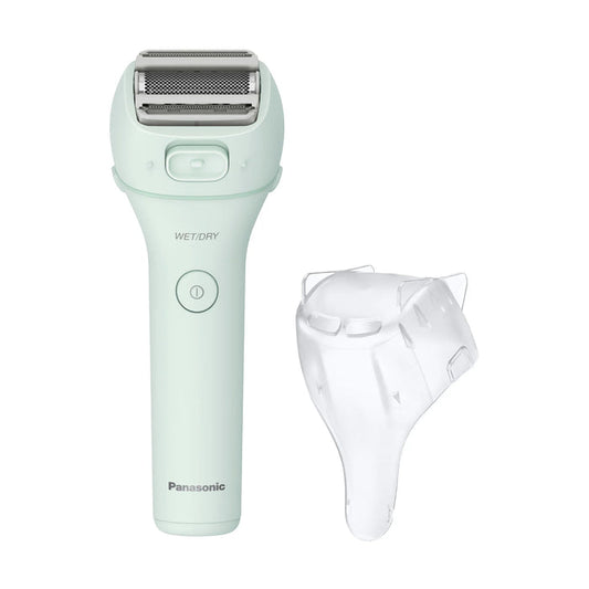 3-Blade Women's Electric Shaver (ES-WL60-G) with pop-up bikini trimmer and protective cover for gentle, close shaving.