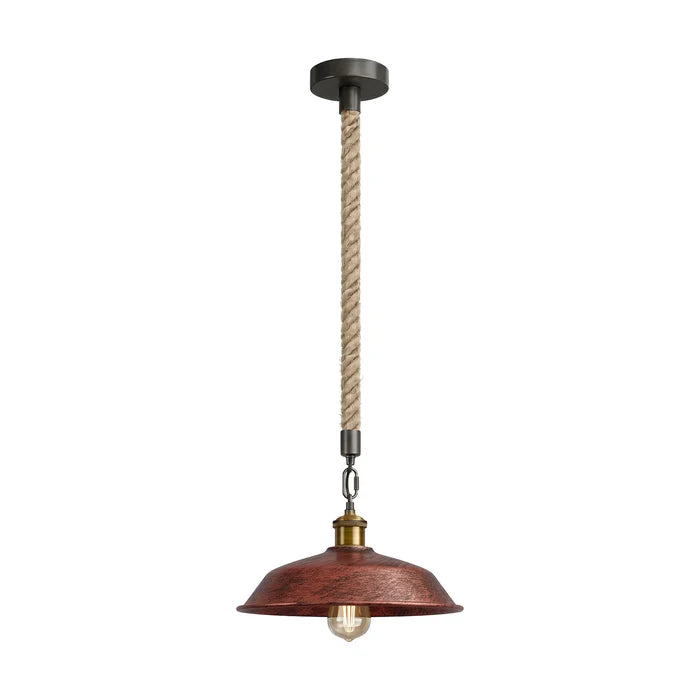 36cm Metal 1M Hemp Light E27 Dimmable Easy Fit ~6787