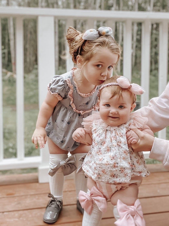 Abigail Satin Bow Socks - Petite Maison Kids