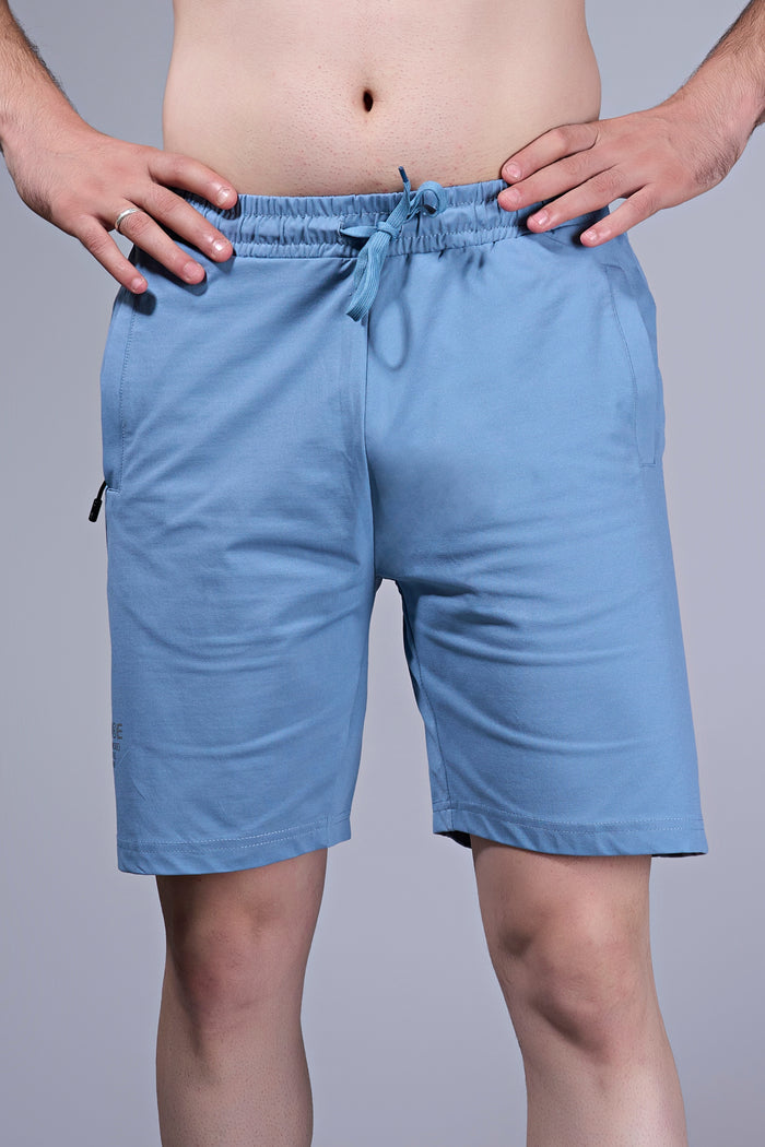 Air Blue - 365 Shorts With Side Zip Pocket