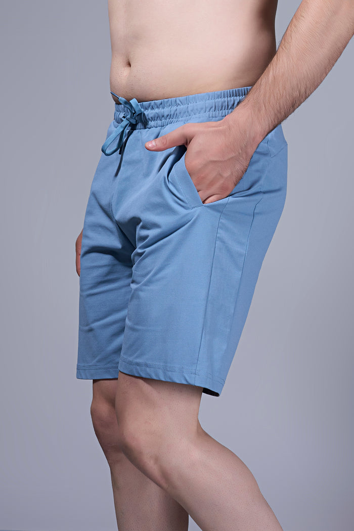 Air Blue - 365 Shorts With Side Zip Pocket