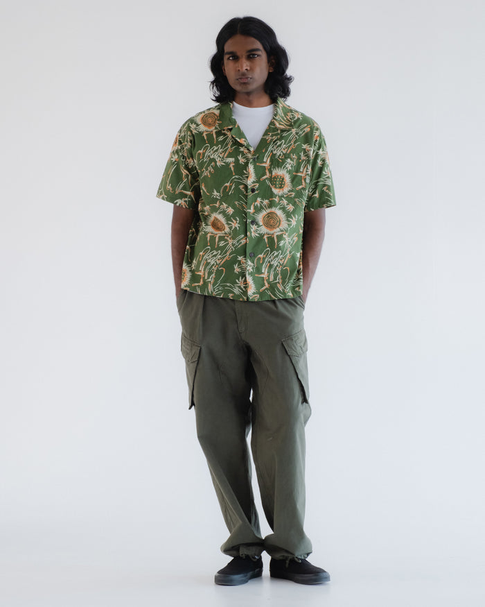 Aloha Shirt Casa Print Green