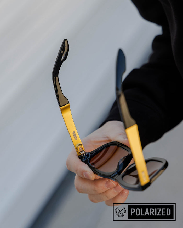 Anvil Metal Sunglasses - Brown & Bronze Polarised - Dixxon Flannel Co.