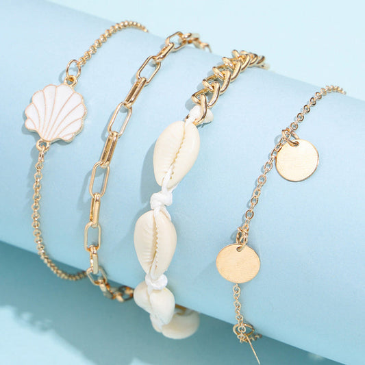 B974 - Golden Shell Beach Bracelet