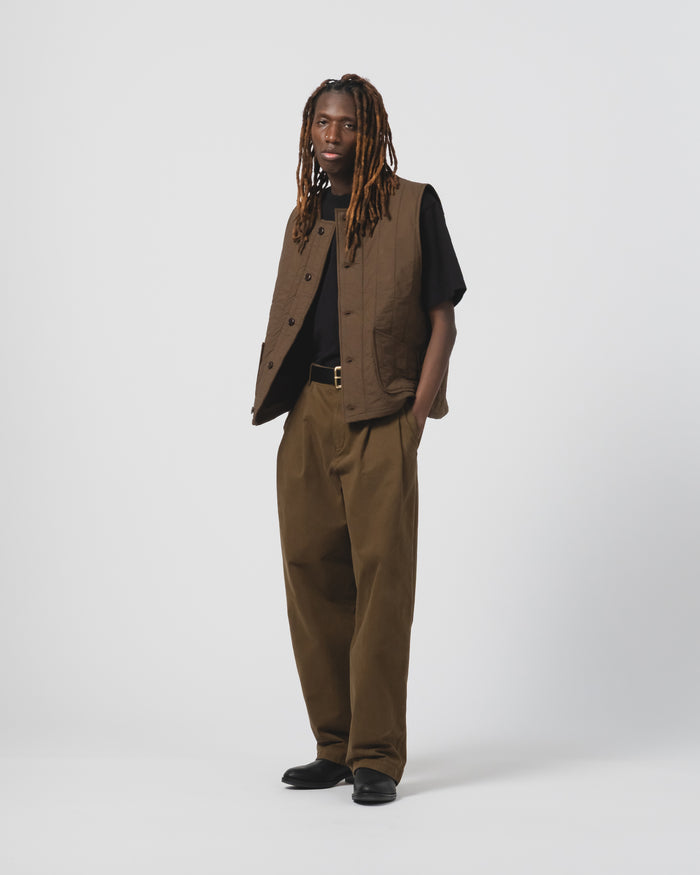 Barrage Vest Quilted Cotton Java Brown
