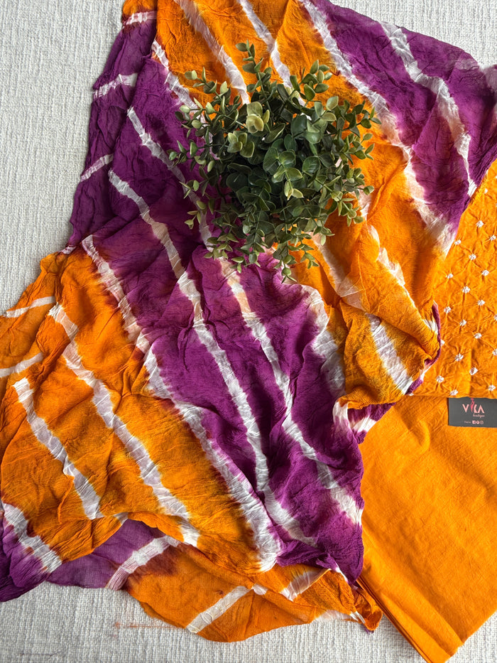 Bhandhej cotton salwar material