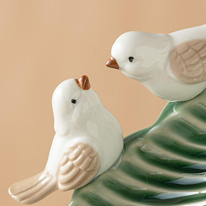 Birds on Leaf Porcelain Tray
