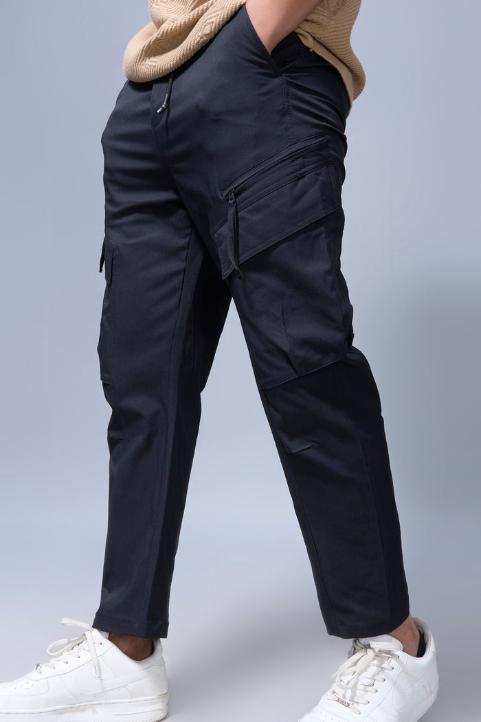 Black Korean Cargo Maxzone Clothing