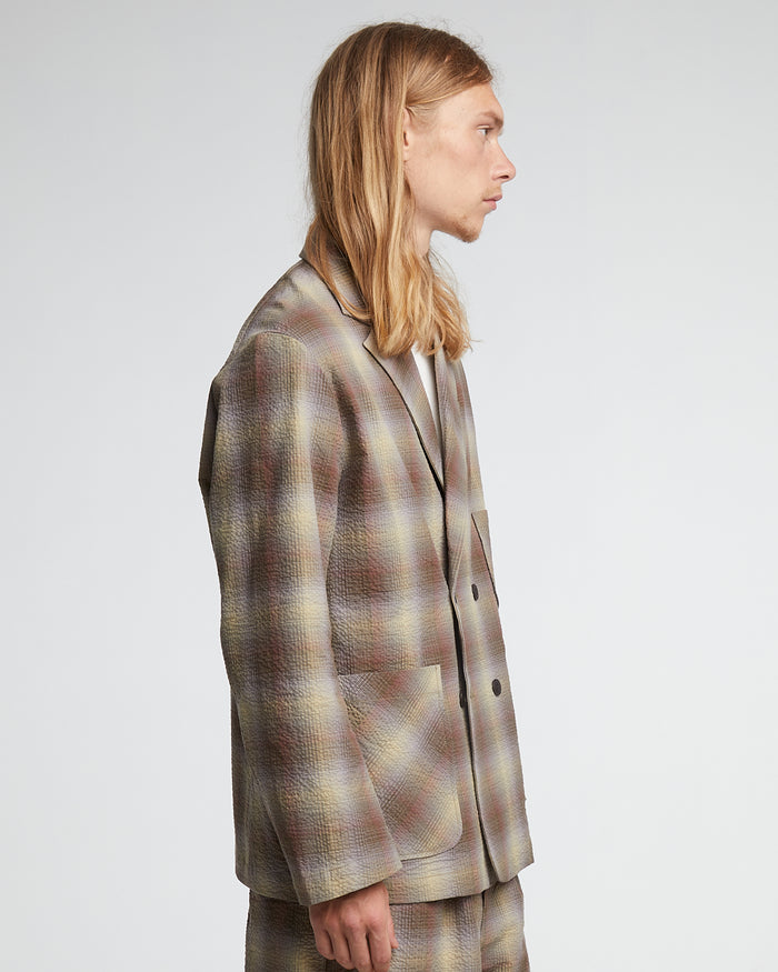 Blazer Merida Check Khaki