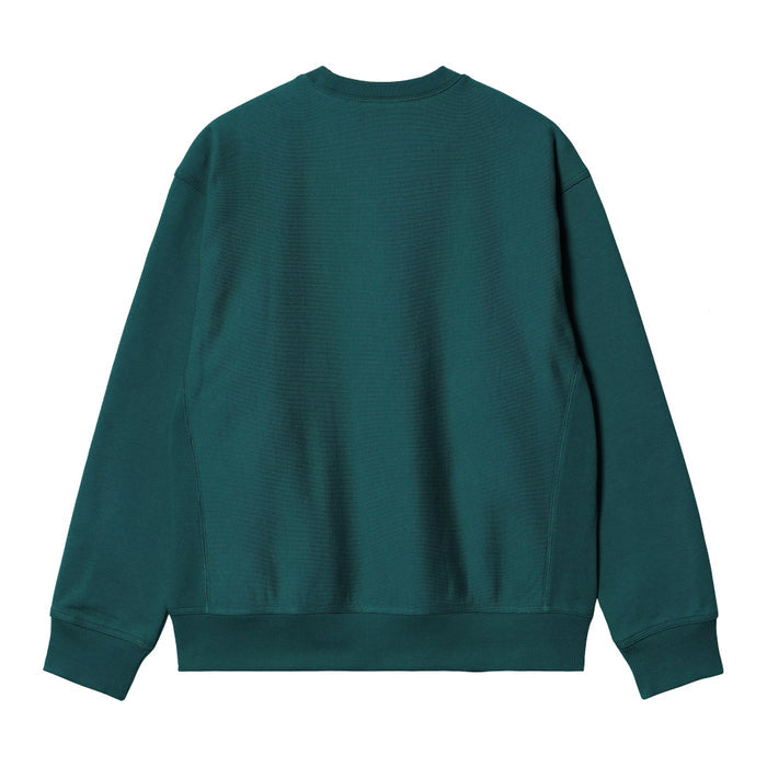 Carhartt WIP American Script Crewneck Malachite