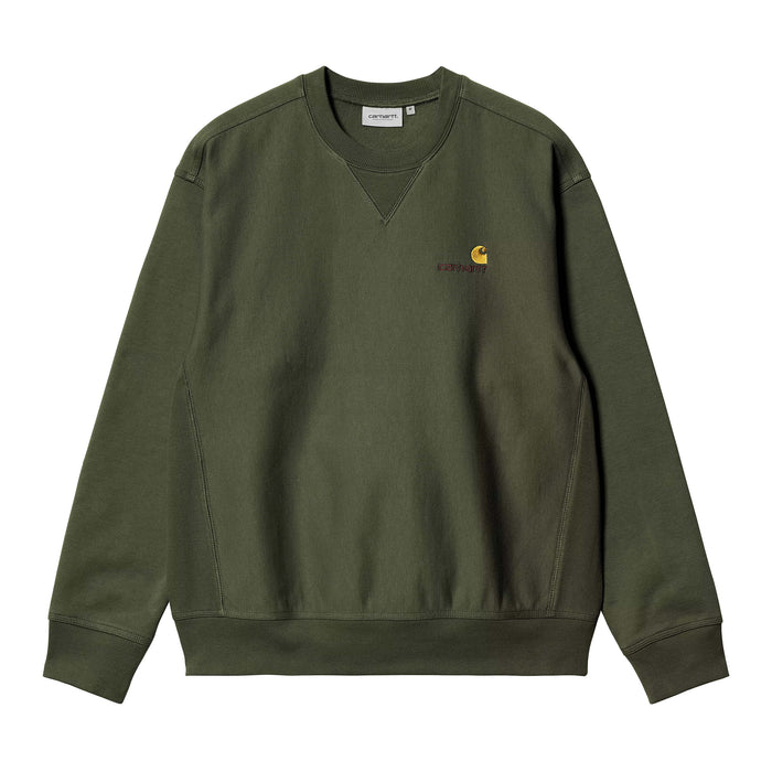 Carhartt WIP American Script Crewneck Tarragon