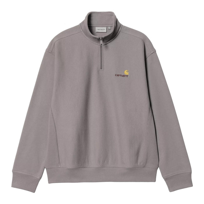 Carhartt  WIP American Script Half Zip Crewneck Yosemite