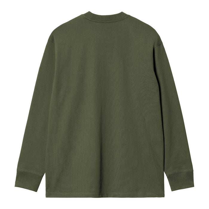 Carhartt WIP American Script Longsleeve Tarragon