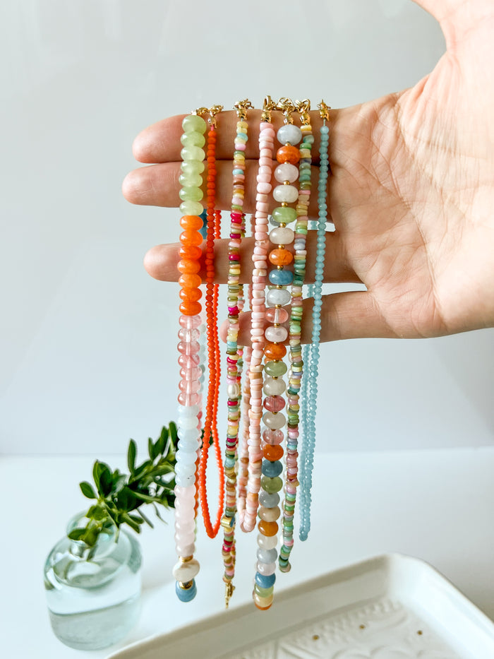 Cora Pastel Shell & Pearl Necklace