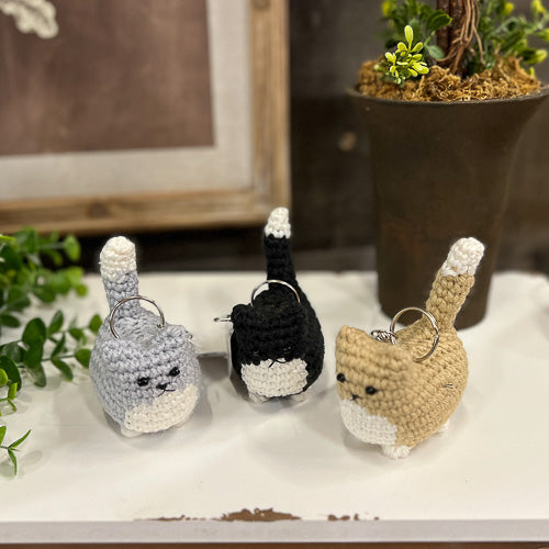 Crochet Cat Key Chain