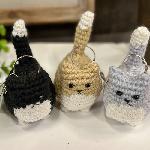 Crochet Cat Key Chain