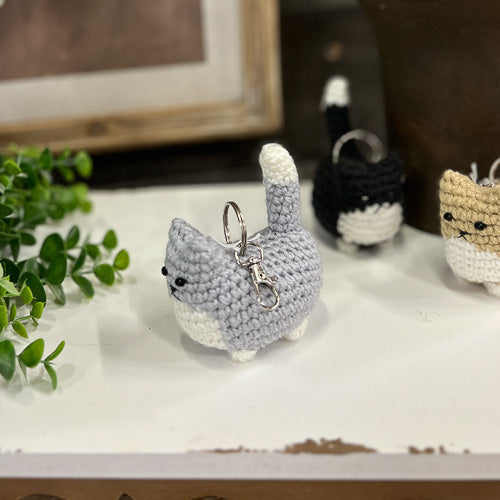 Crochet Cat Key Chain