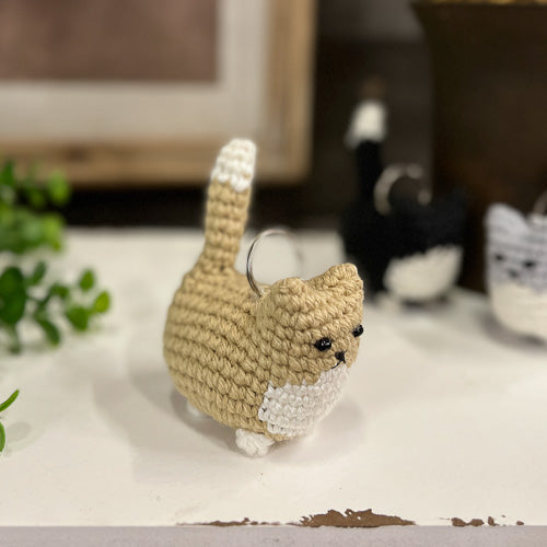 Crochet Cat Key Chain