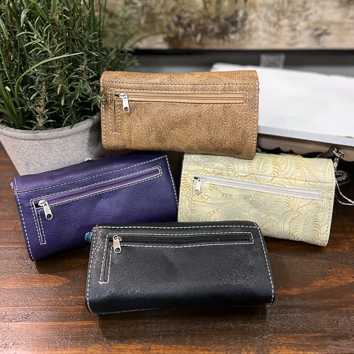 Cross Embellished Wallet