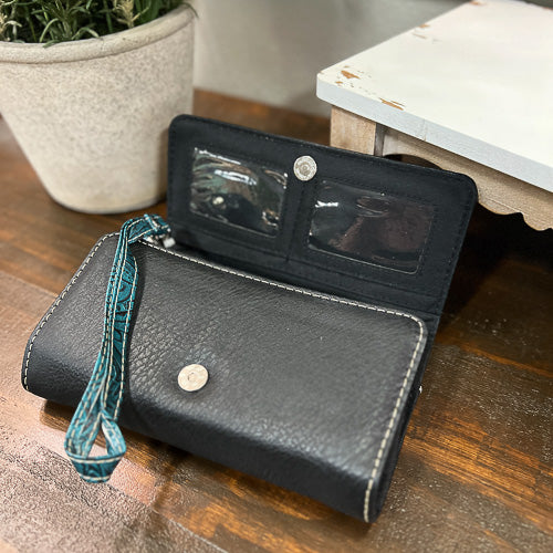 Cross Embellished Wallet