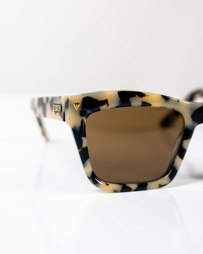 Deville Sunglasses - Ivory Tortoise & Bronze