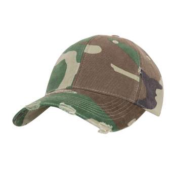 Distressed Camo Low Pro Cap