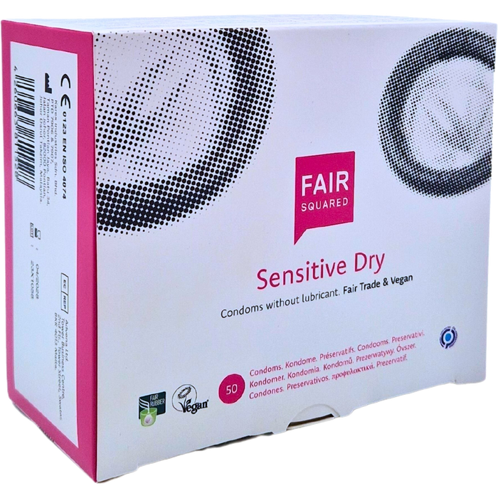 Fair Squared Sensitive Dry Box 50 | WorldCondoms