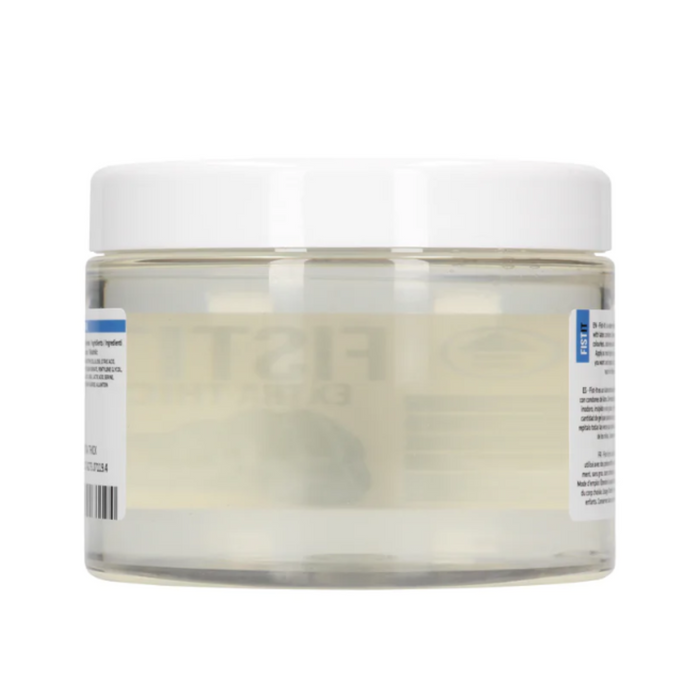 Back view of the 500ml lubricant jar, showing the clear product through the container.