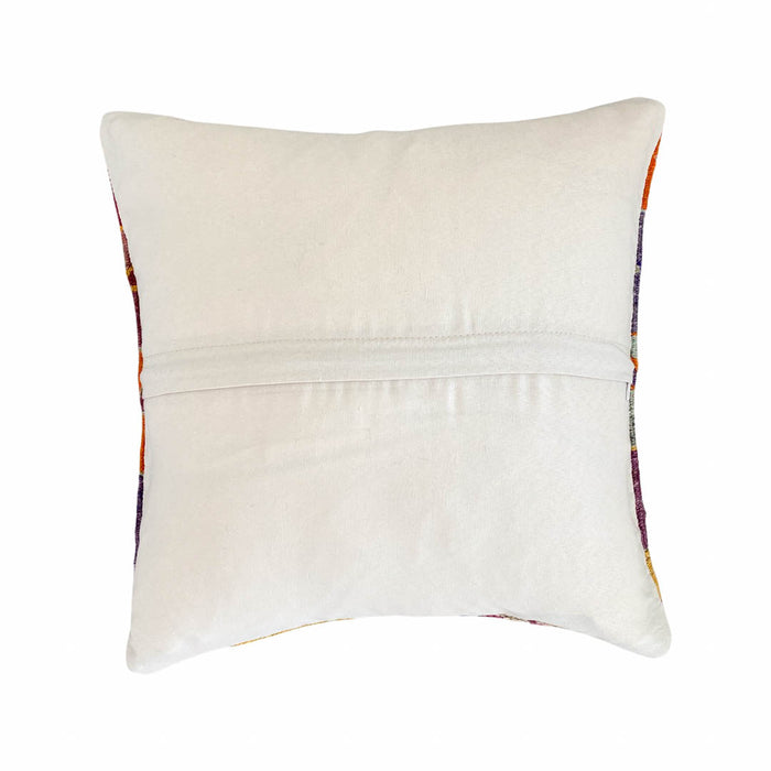 traditional Handmade Turkish kilim pillow cover made with vintage rugs 16x16 stripe