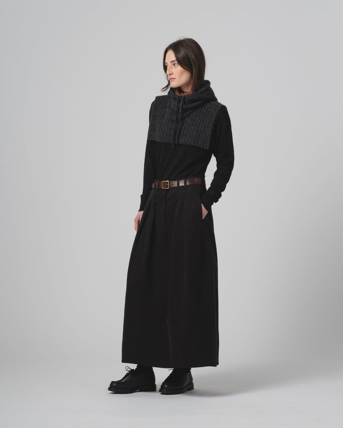 G.o.D Bulb Skirt Canvas Black