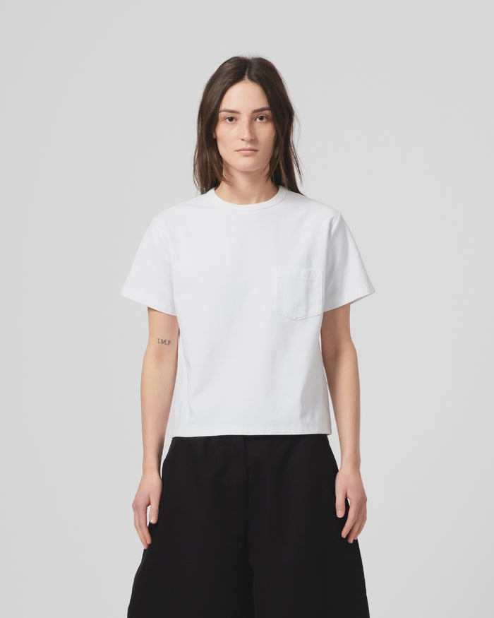 G.o.D Pocket T Organic Open End Jersey White