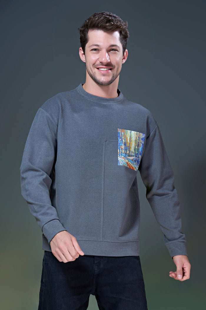 Grey - Abstract Sweatshirt