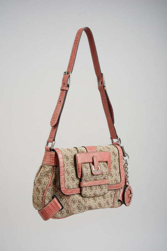 Guess Pink Buckle bag - Shoulder Handbag - Y2K - Great Used Condition