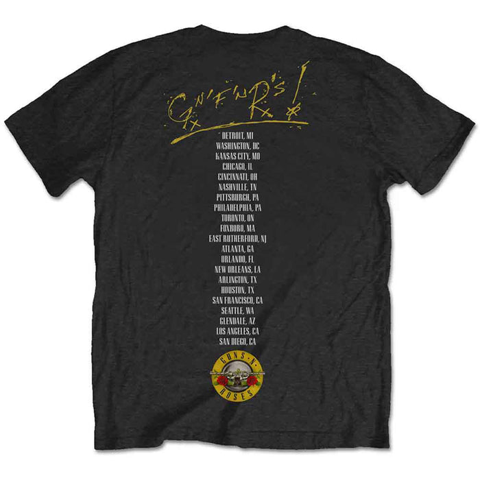 GUNS N ROSES - NOT IN THIS LIFETIME TOUR - T-Shirt Black (Back Print)