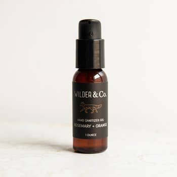 Hand Sanitizer Gel Travel Size Rosemary + Orange