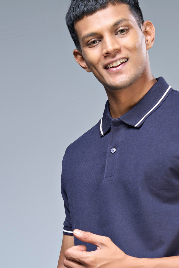 Identity Polo 2.0 - Teal Navy Maxzone Clothing