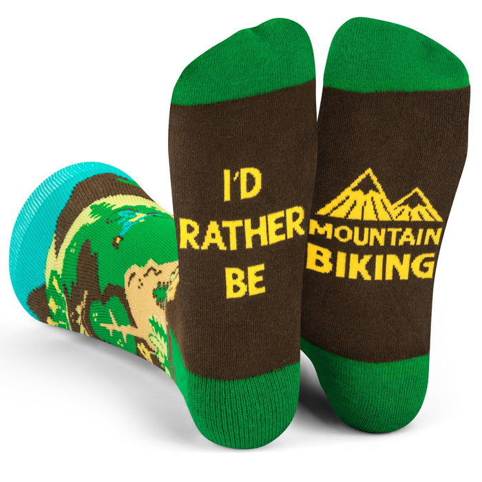 Lavley - I'd Rather Be Mountain Biking Socks