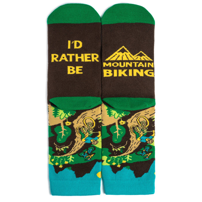 Lavley - I'd Rather Be Mountain Biking Socks
